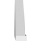 Ekena Millwork Peaked Cap Sunburst Architectural Grade PVC Pediment, 28"W x 8"H x 2"P (Pitch 6/12) PEDPS028X080PKC01 - alternate 4